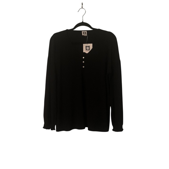 Anne Klein Tops - Anne Klein Women's Black Long Sleeve Top Size M